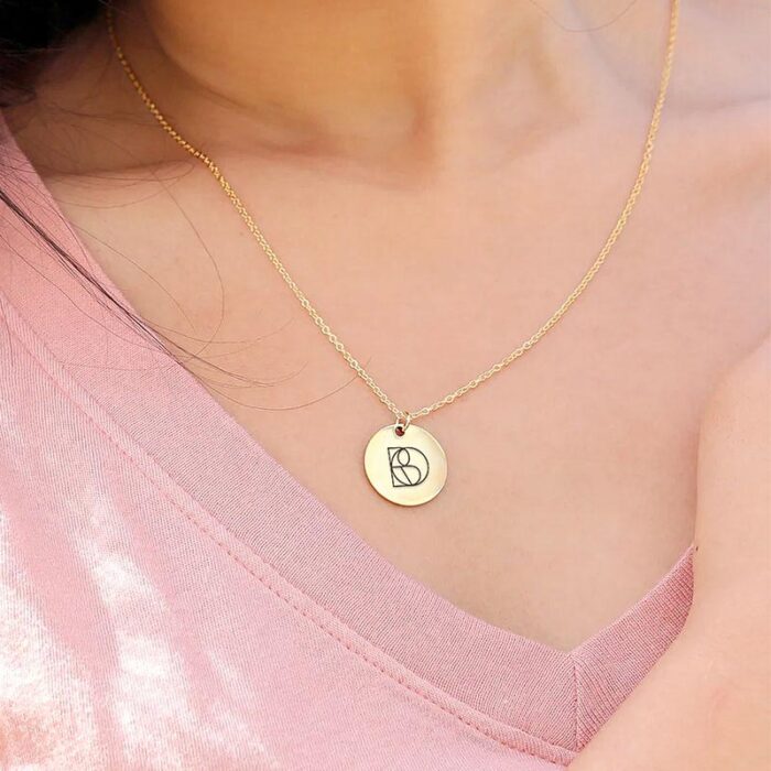 Symbol Engraved Necklace