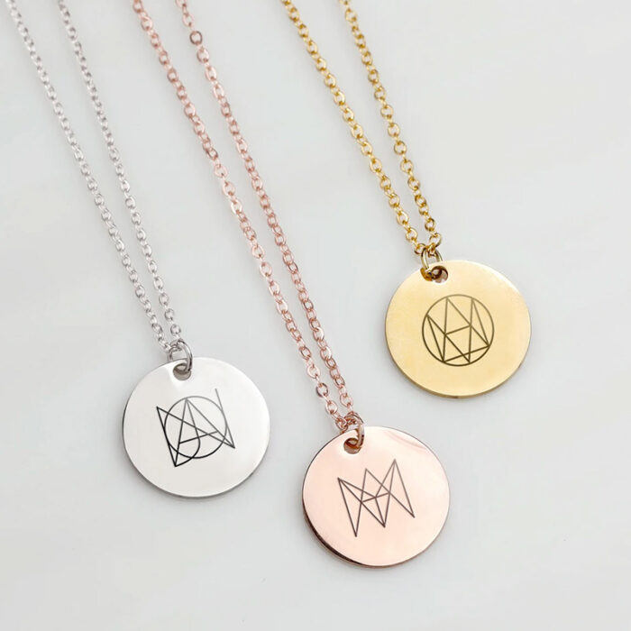 Symbol Engraved Necklace - Image 4